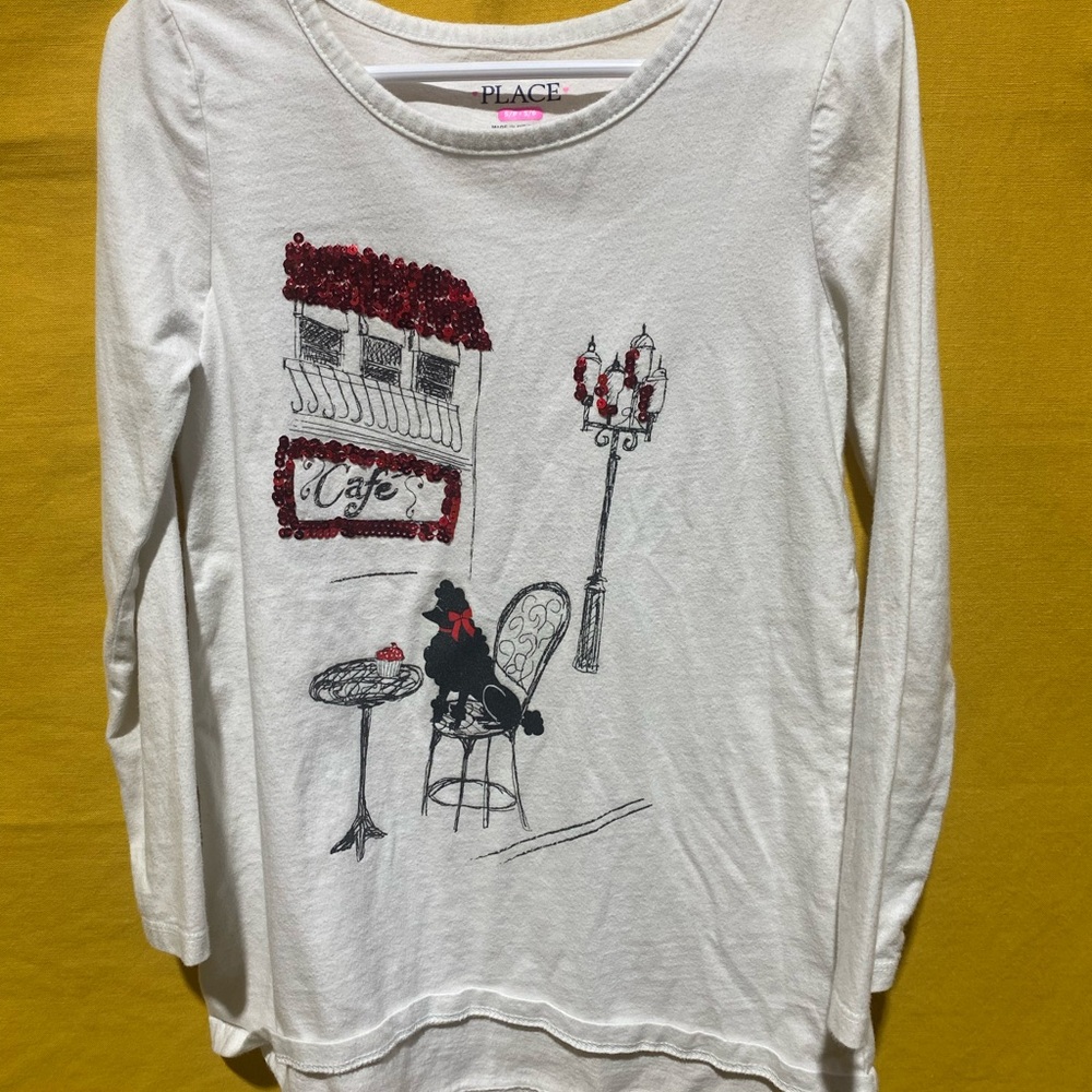 Place Cream Long Sleeve Top